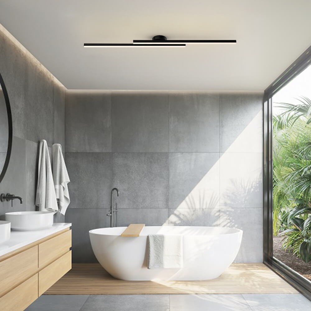 FALUVA Miro Long Strip LED Flush Mount - Modern Minimalist Linear