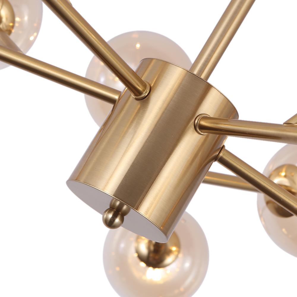 FALUVA Miro Modern Linear Chandelier - 15-Light Bubble Design