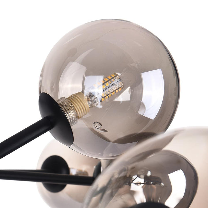 FALUVA Miro Modern Linear Chandelier - 15-Light Bubble Design