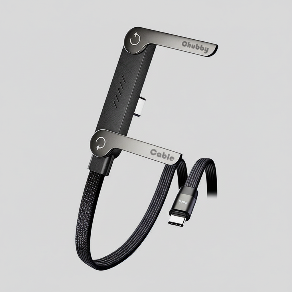 FALUVA Mop Magnetic USB-C Fast Charging Cable 1 Pc C to C (240W) 4.9ft (1.5M) Black