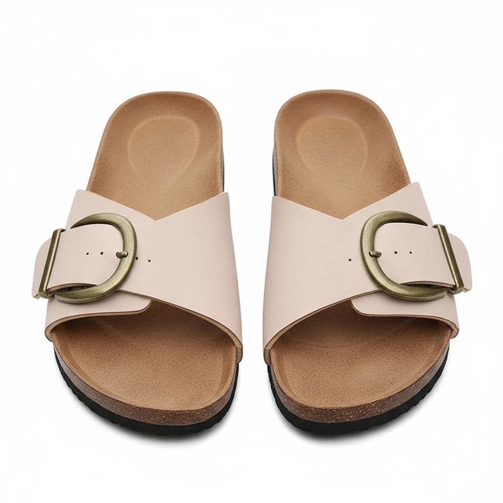 FALUVA Nela Slippers Soft Relaxed Beige