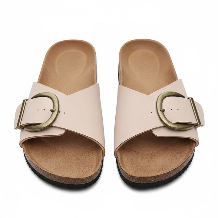 FALUVA Nela Slippers Soft Relaxed Beige