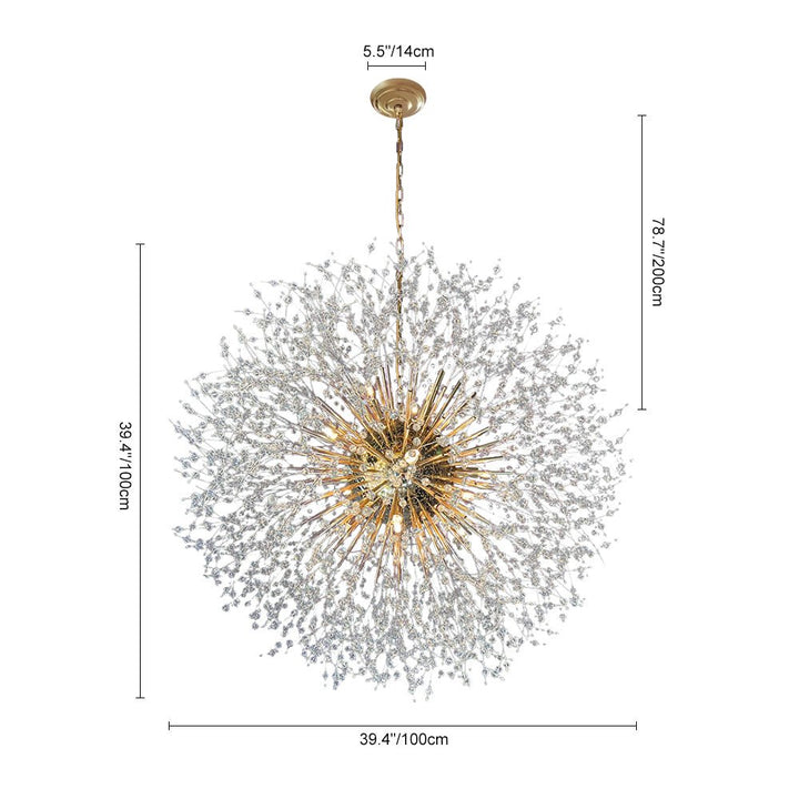FALUVA Nova Firework Sputnik Chandelier - 20-Light Luxury Oversized