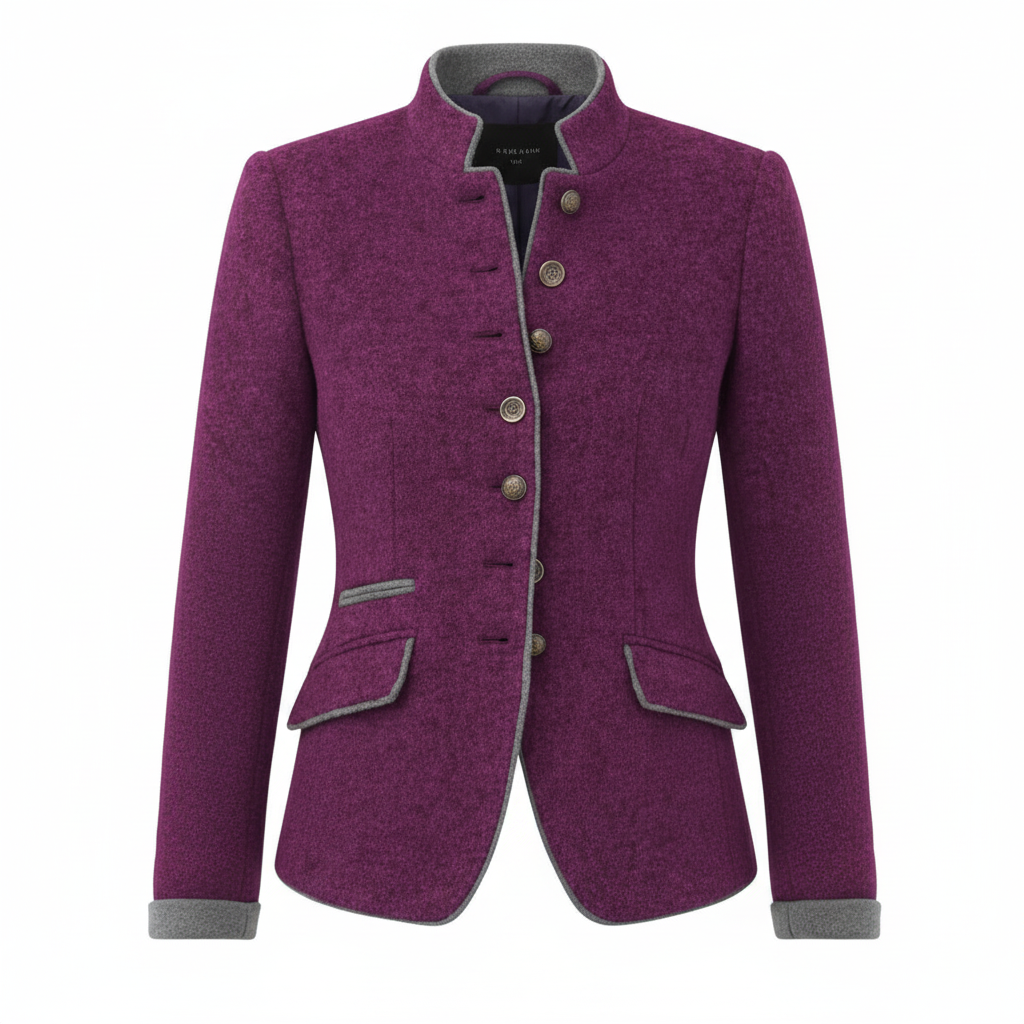 FALUVA Ozi Elegant Cardigan - High Collar Knit