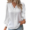 FALUVA Raya Pullover Blouse White