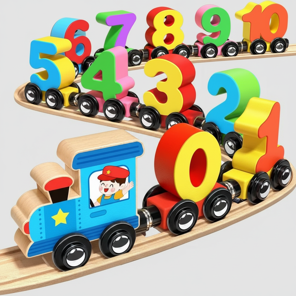 FALUVA Rumi Magnetic Number Train Set