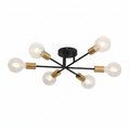 FALUVA Rune Sputnik Semi-Flush Ceiling Light Black