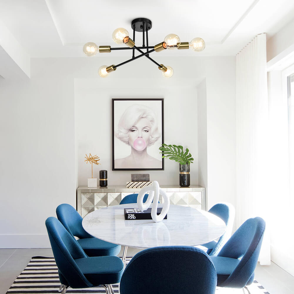 FALUVA Rune Sputnik Semi-Flush Ceiling Light