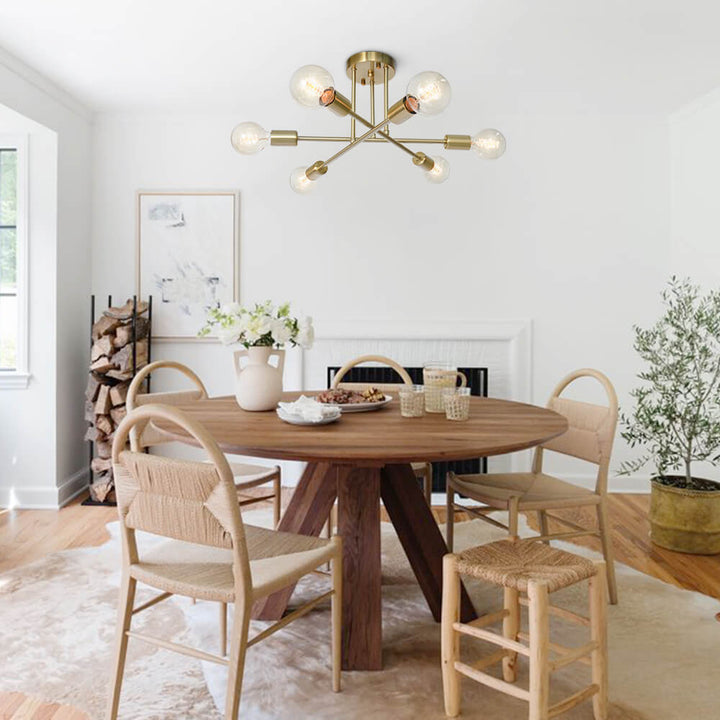 FALUVA Rune Sputnik Semi-Flush Ceiling Light