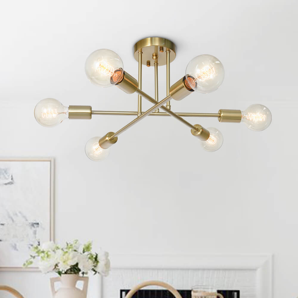 FALUVA Rune Sputnik Semi-Flush Ceiling Light