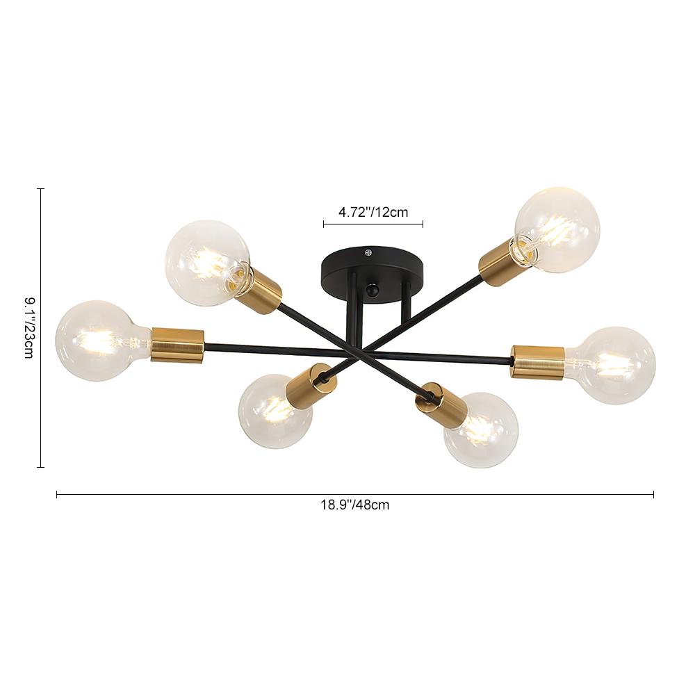 FALUVA Rune Sputnik Semi-Flush Ceiling Light