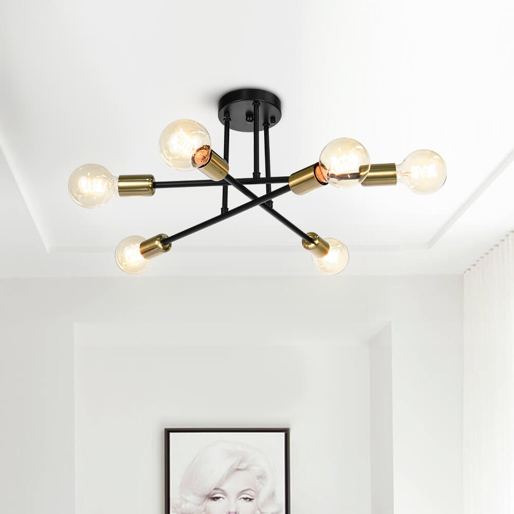 FALUVA Rune Sputnik Semi-Flush Ceiling Light