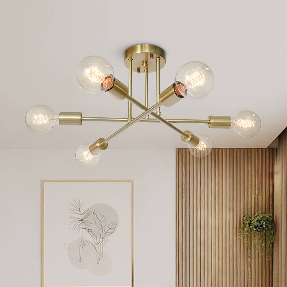 FALUVA Rune Sputnik Semi-Flush Ceiling Light