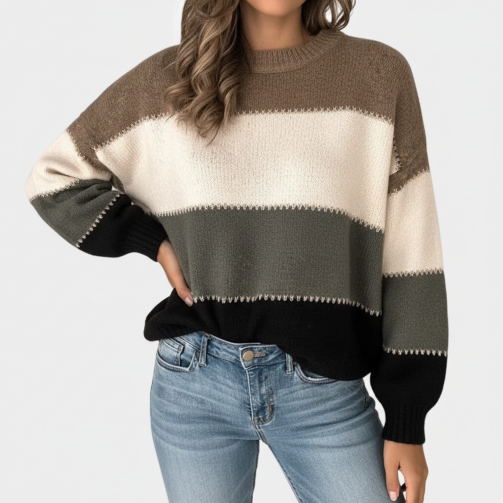 FALUVA Ruth Vintage Knit Jumper Black