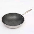 FALUVA Scratch-Resistant Frying Pan Honeycomb Structure