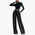 FALUVA Sena High Neck Pant Set Black