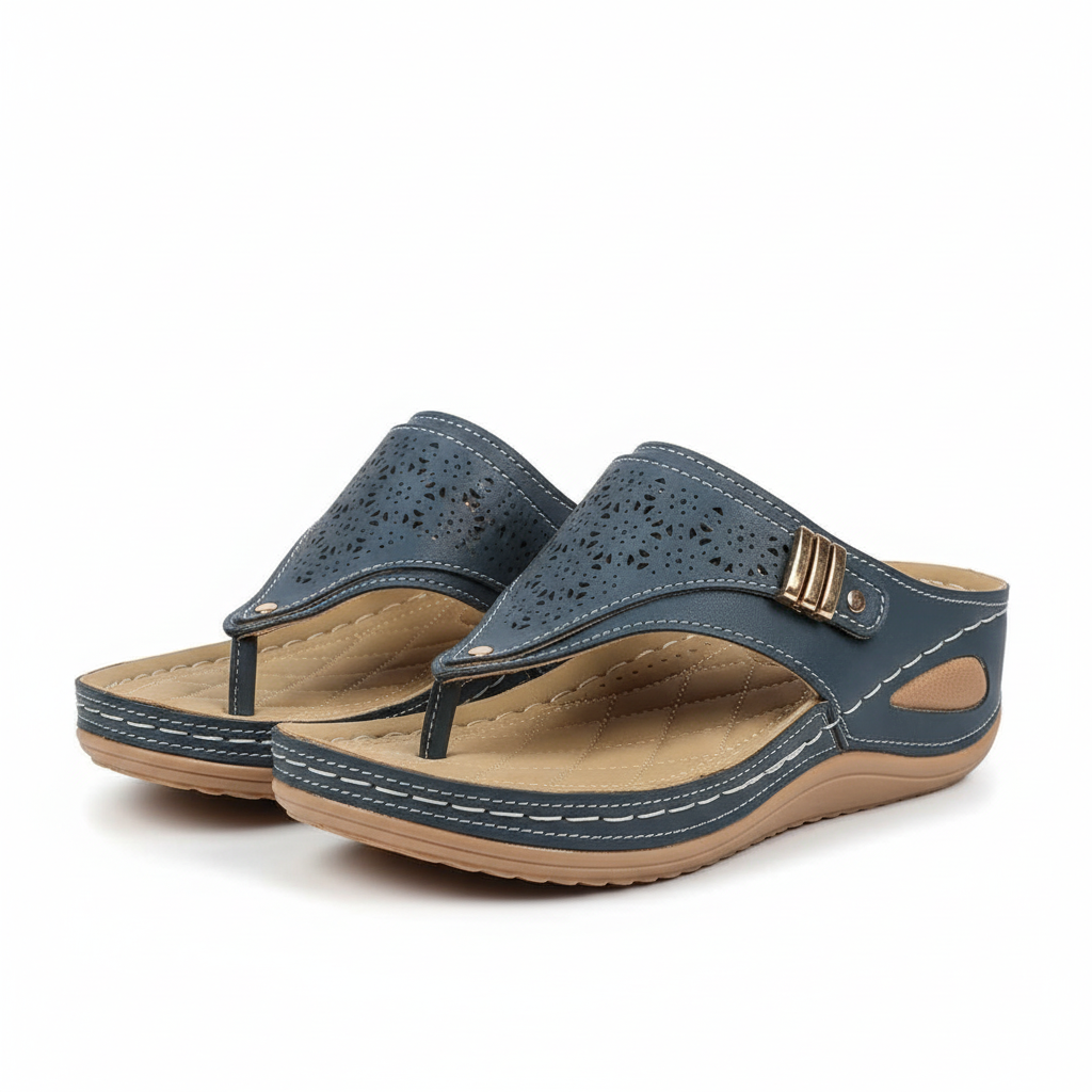 FALUVA Sienna Health Support Sandals Blue