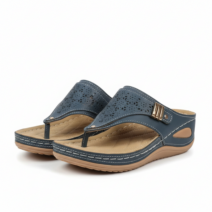 FALUVA Sienna Health Support Sandals Blue