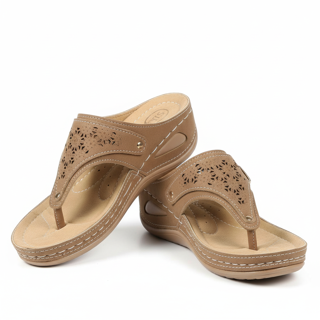 FALUVA Sienna Health Support Sandals Brown