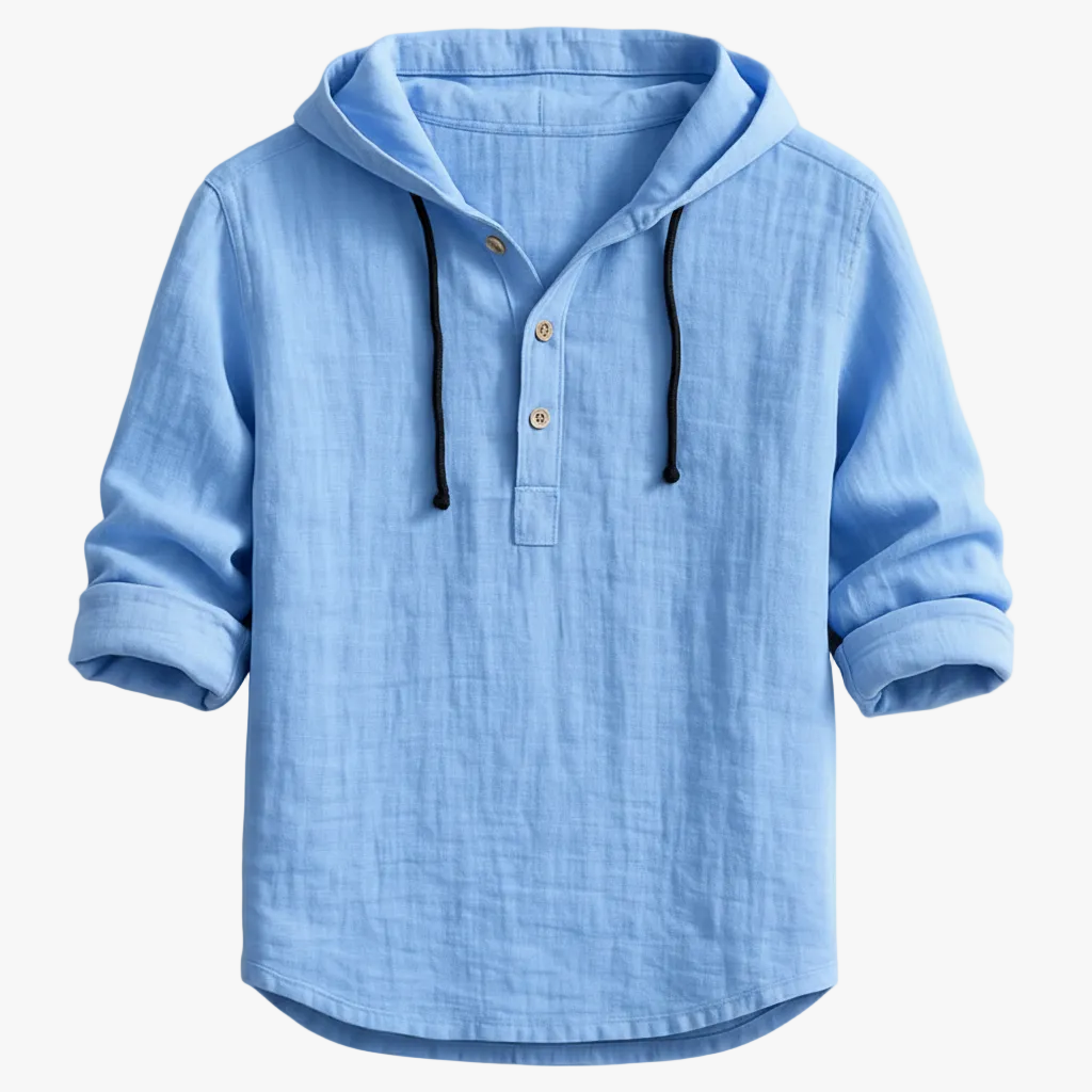 FALUVA Silas Hoodie Shirt Blue