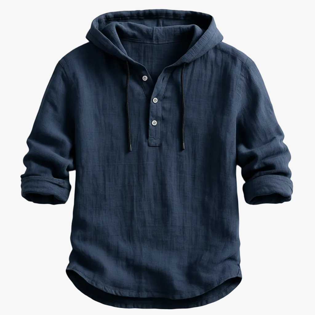 FALUVA Silas Hoodie Shirt Navy