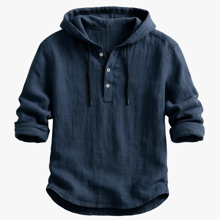 FALUVA Silas Hoodie Shirt Navy
