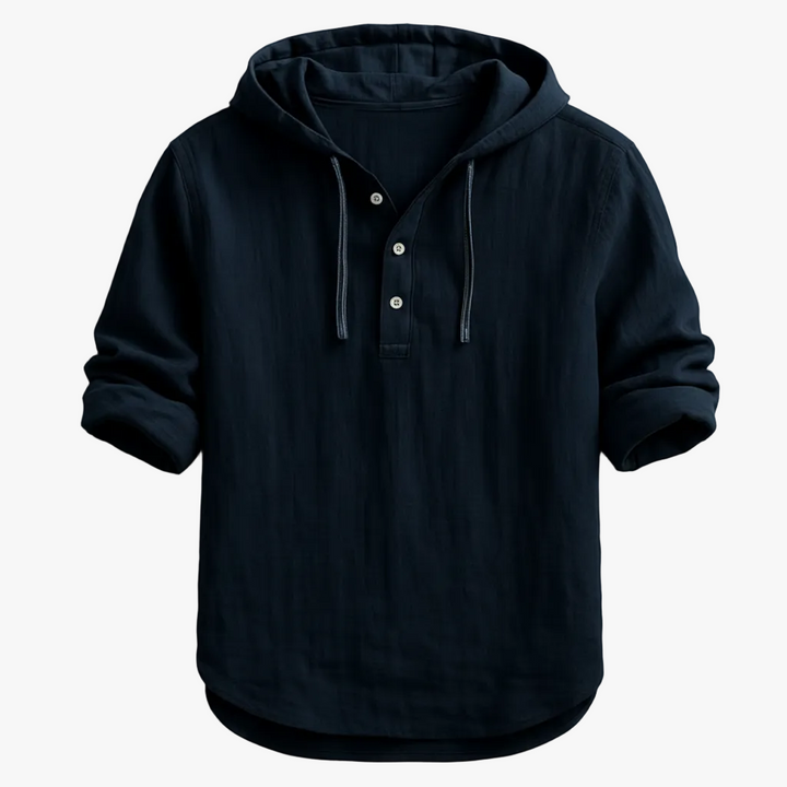 FALUVA Silas Hoodie Shirt Black