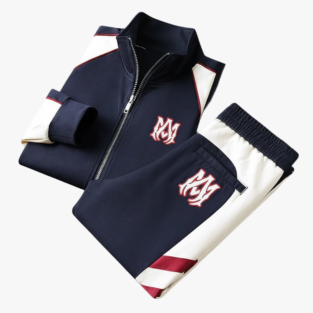 FALUVA Silas Premium Tracksuit Set Royal Navy