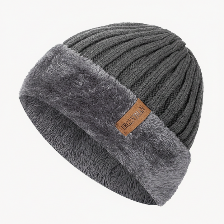 FALUVA Silas Thick Plush Beanie Grey