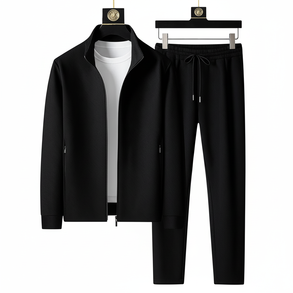 FALUVA Silas Tracksuit Set Deep Black
