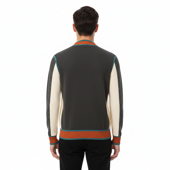 FALUVA Sloane Cardigan - Wool Blend Patch Pocket