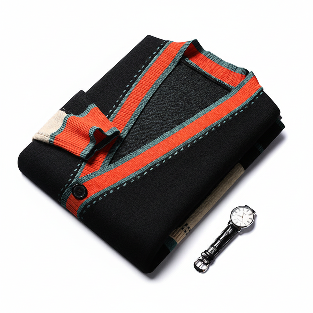 FALUVA Sloane Cardigan - Wool Blend Patch Pocket