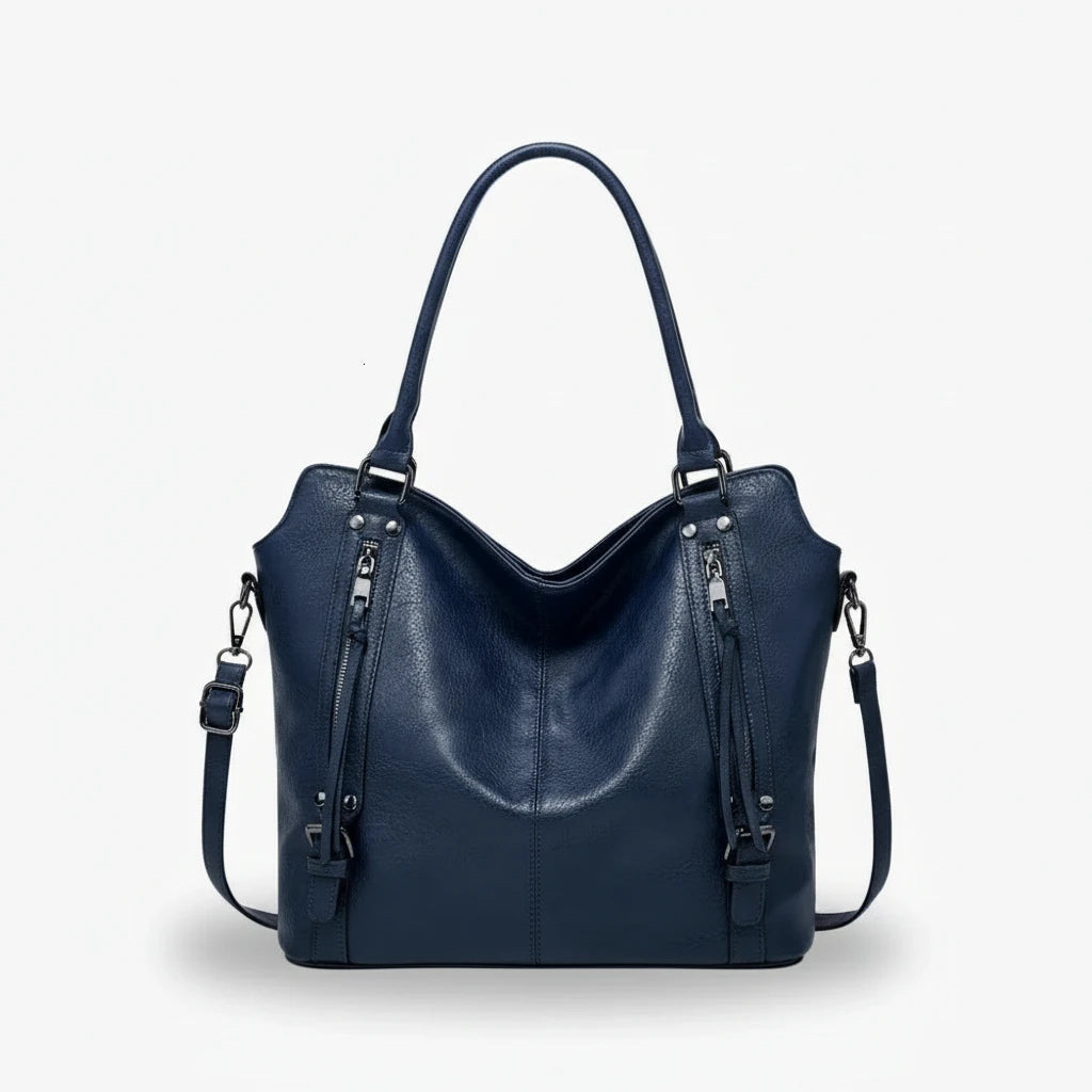 FALUVA Sloane Crossbody Bag Navy Blue