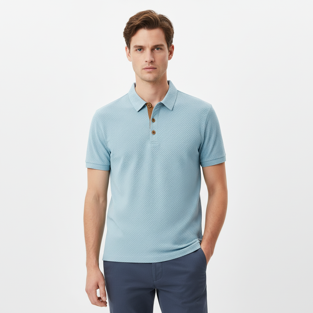 FALUVA Sloane Polo Shirt Arctic Sky