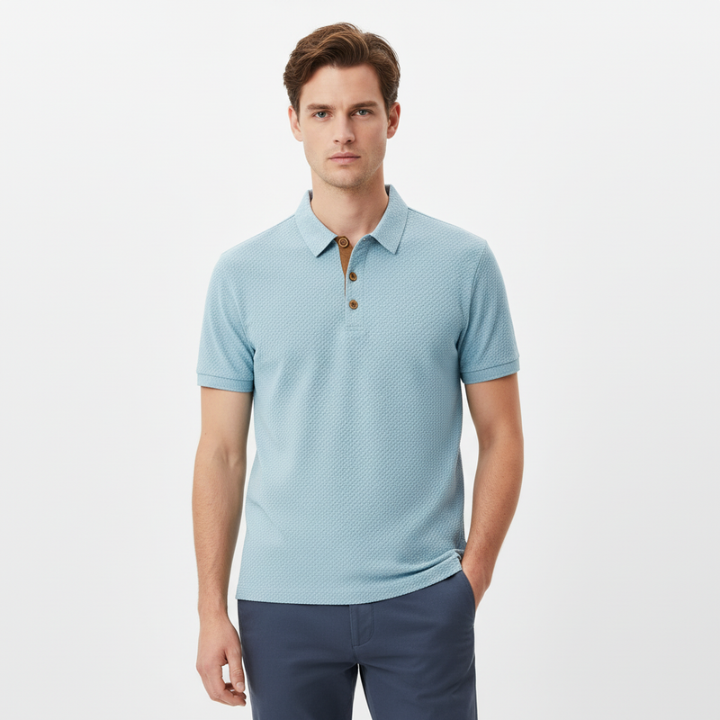 FALUVA Sloane Polo Shirt Arctic Sky