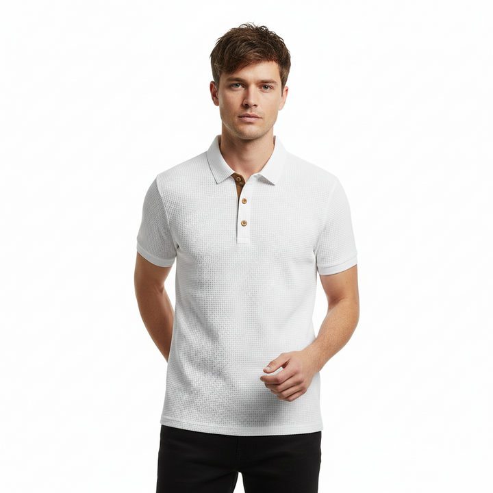 FALUVA Sloane Polo Shirt Pearl White