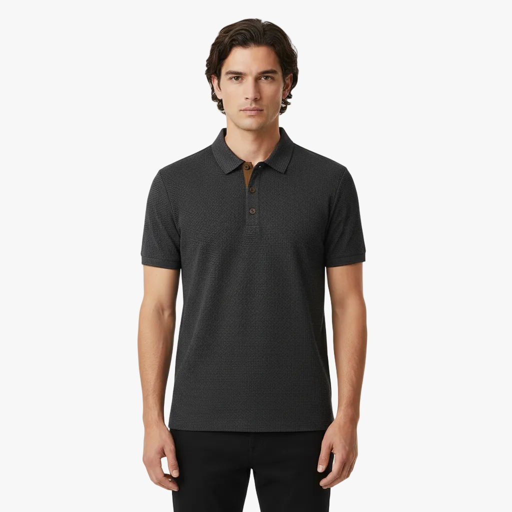 FALUVA Sloane Polo Shirt Graphite