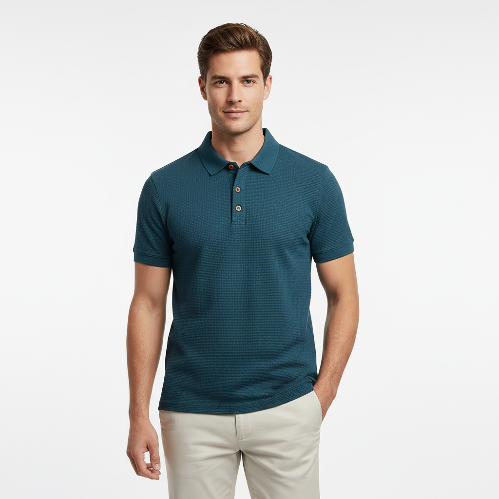 FALUVA Sloane Polo Shirt Coastal Indigo