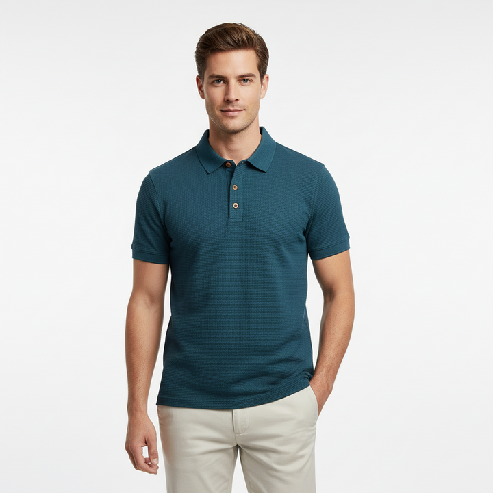 FALUVA Sloane Polo Shirt Coastal Indigo