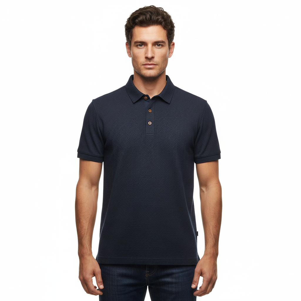 FALUVA Sloane Polo Shirt Midnight Navy