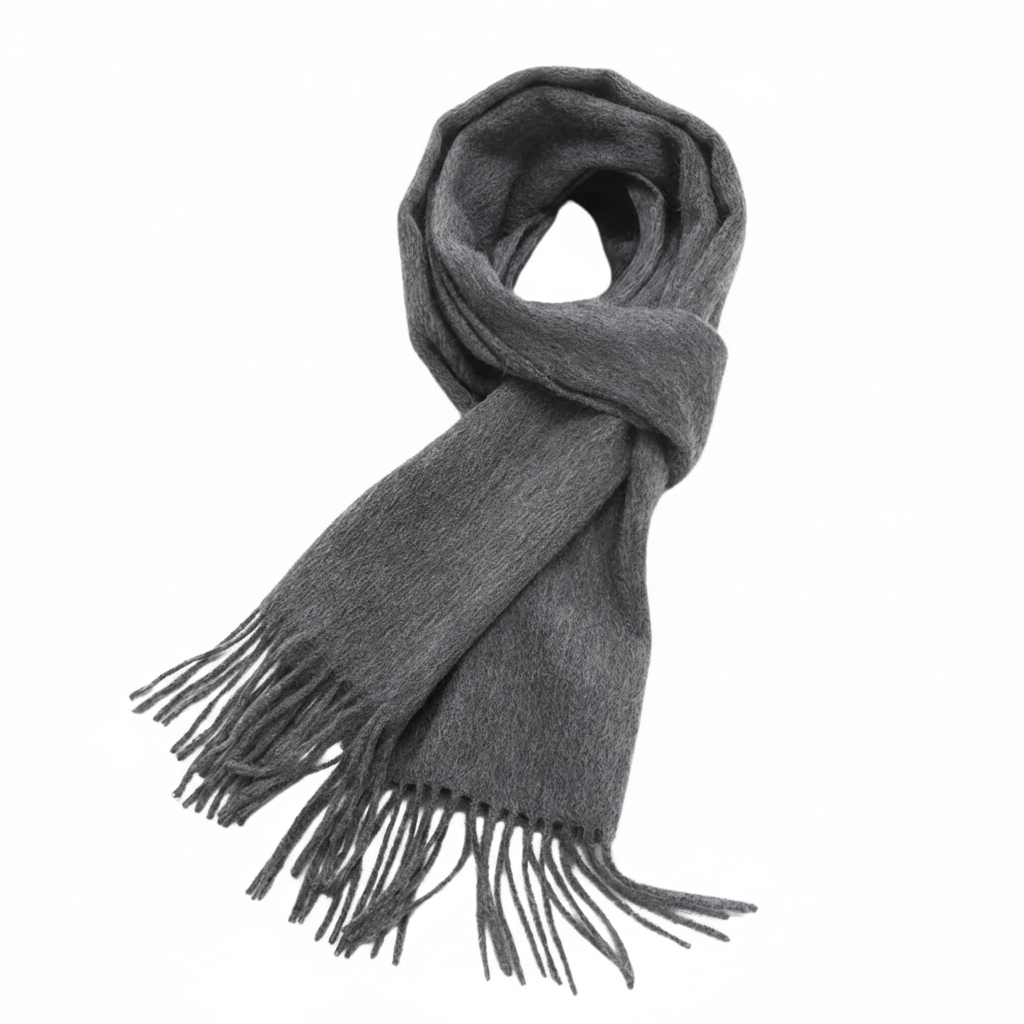 FALUVA Stefan Wool Scarf Dark Grey