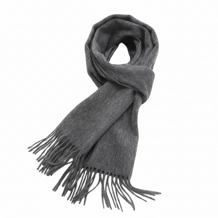 FALUVA Stefan Wool Scarf Dark Grey