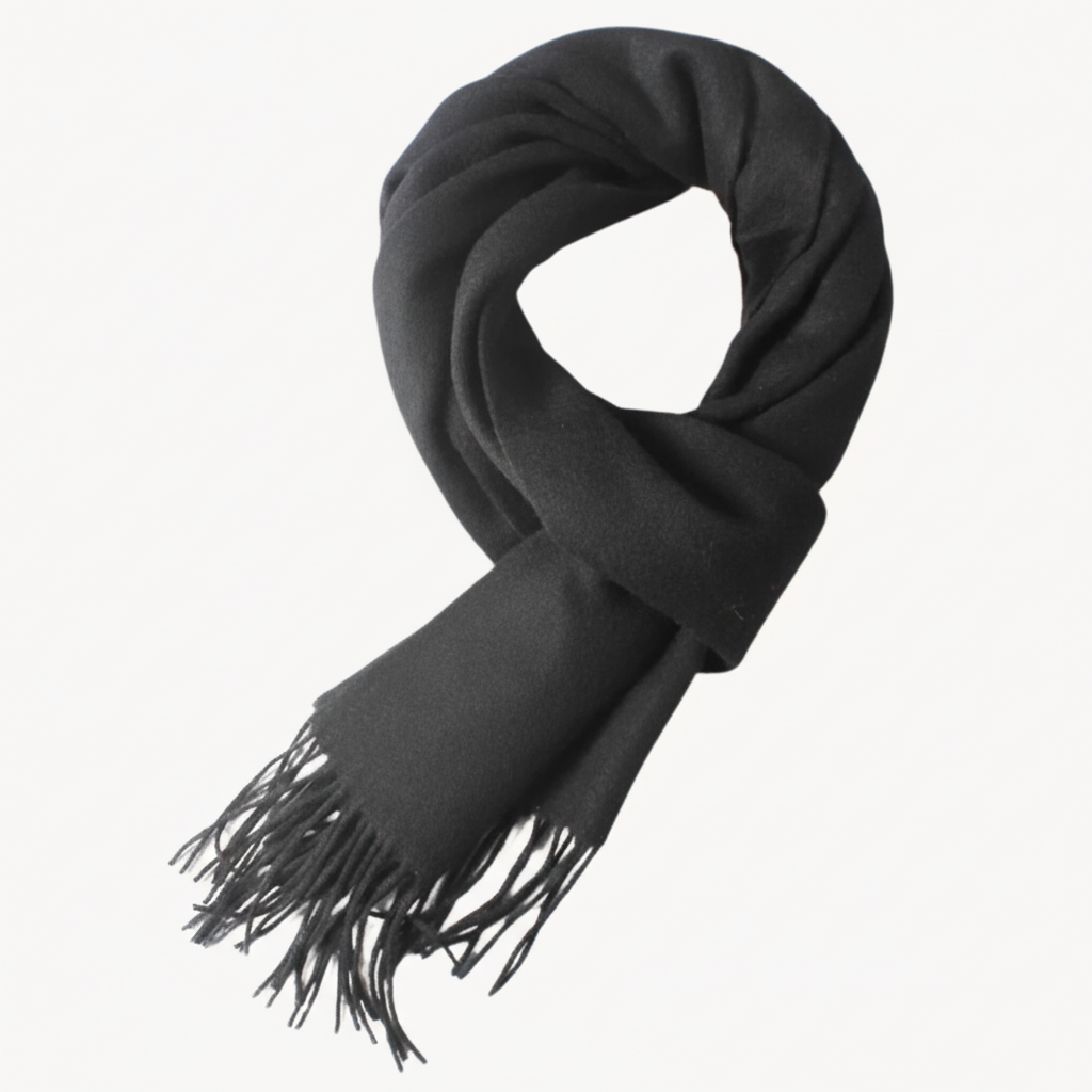 FALUVA Stefan Wool Scarf Black
