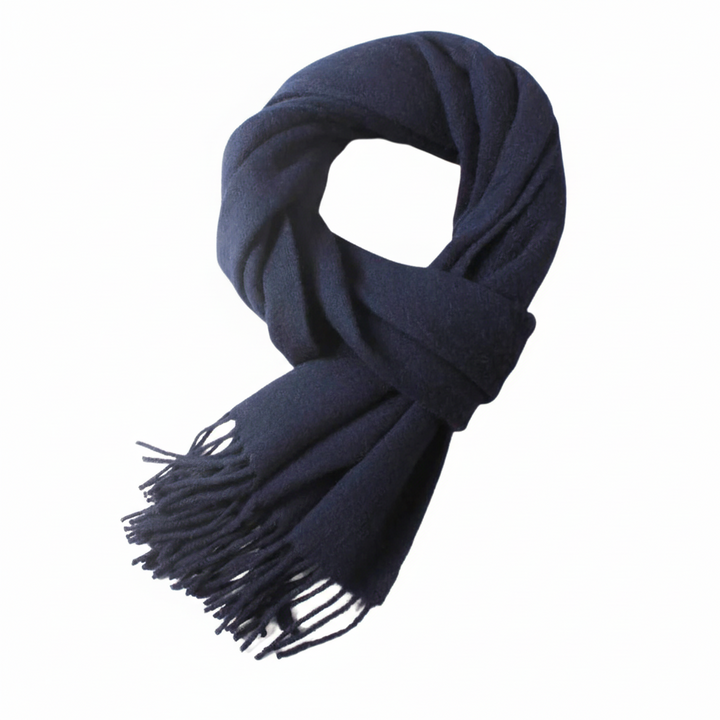 FALUVA Stefan Wool Scarf Navy