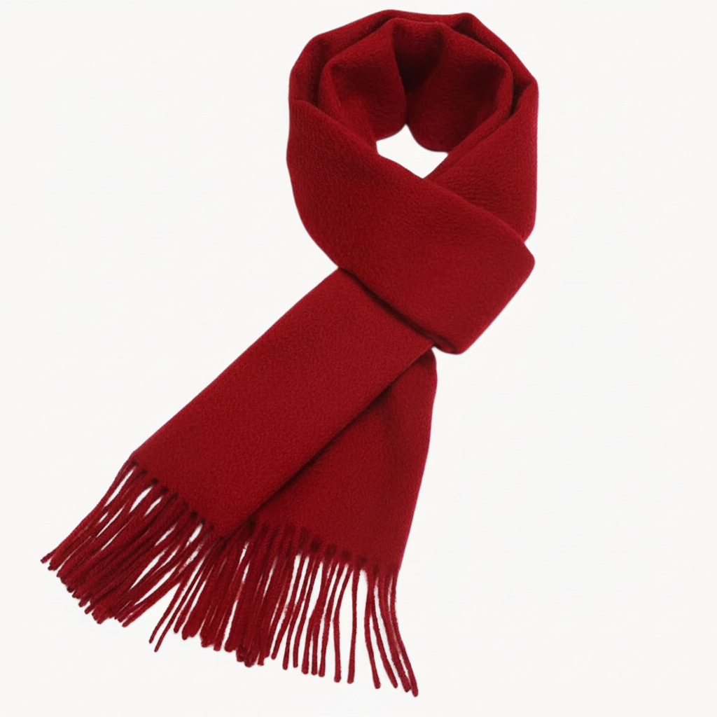 FALUVA Stefan Wool Scarf Red