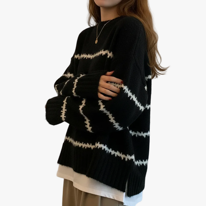 FALUVA Tatum Knit Sweater Black One size fits all