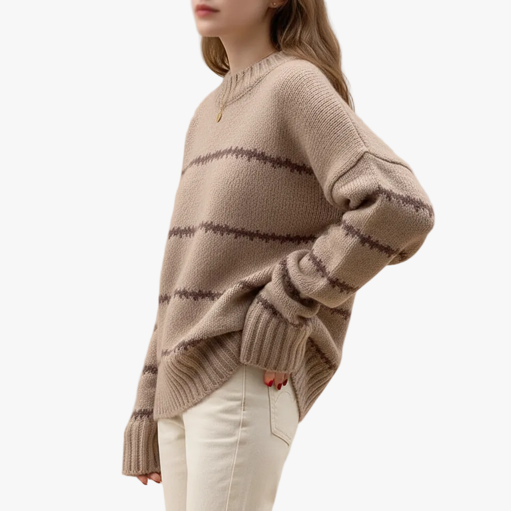 FALUVA Tatum Knit Sweater Khaki One size fits all