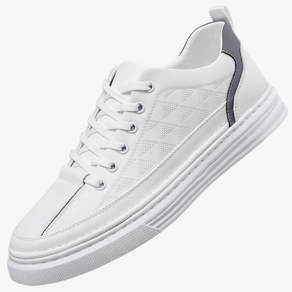 FALUVA Udo Leather Sneakers - Italian Craftsmanship White