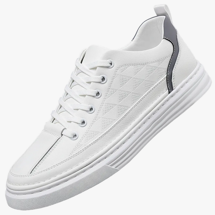 FALUVA Udo Leather Sneakers - Italian Craftsmanship White