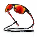 FALUVA Unisex Amor Sport Sunglasses Polarized UV400 Red